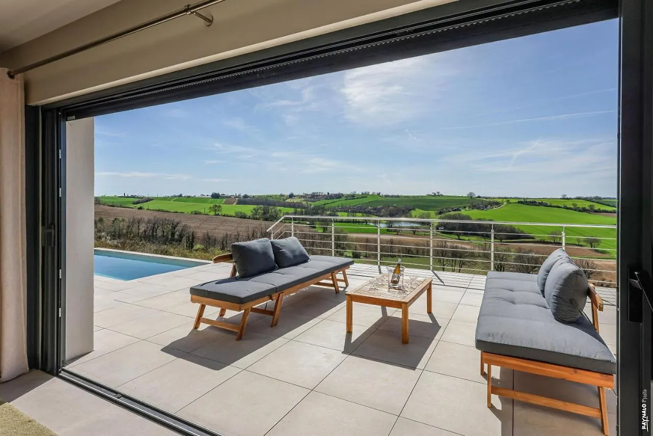 Villa Le Belvedere-Design-Piscine-Vue-Gaillac Salvagnac