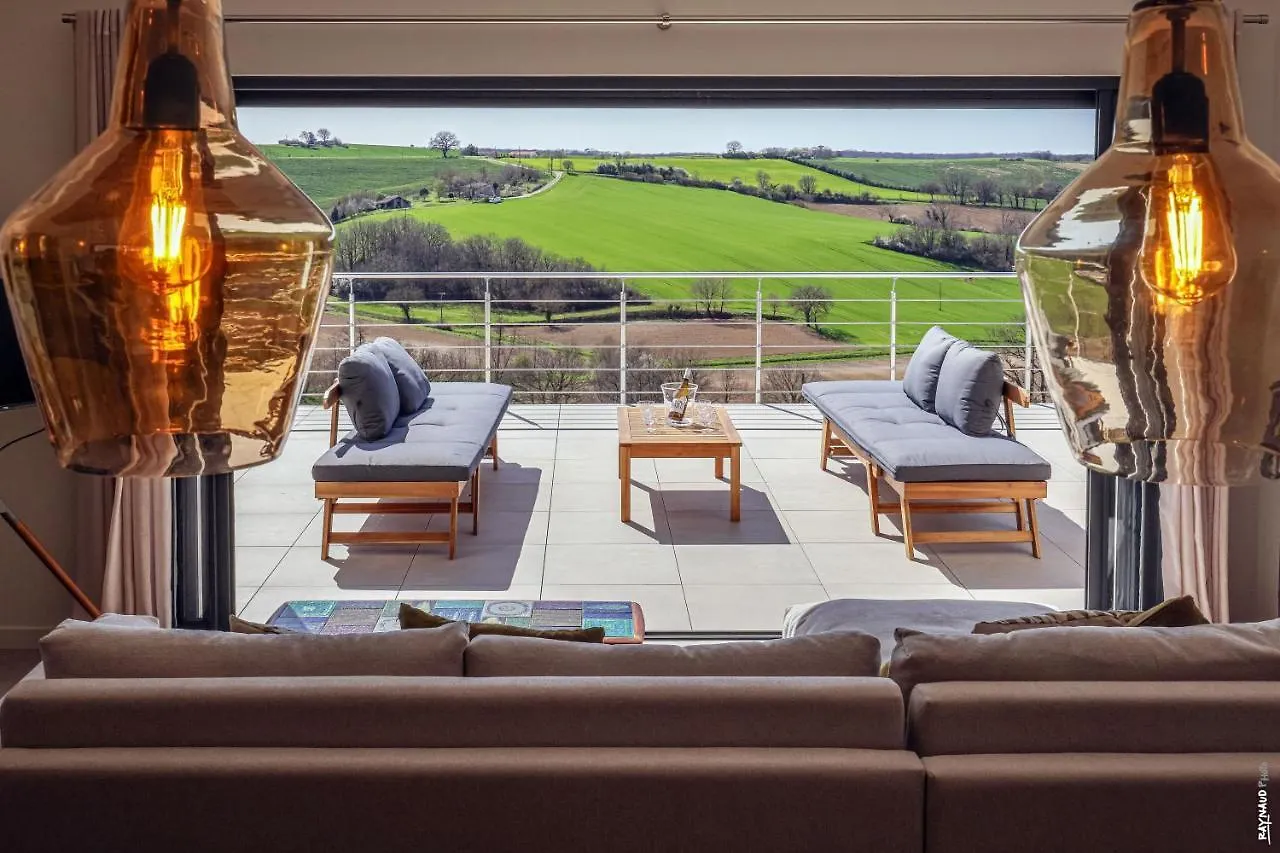 Villa Le Belvedere-Design-Piscine-Vue-Gaillac Salvagnac フランス