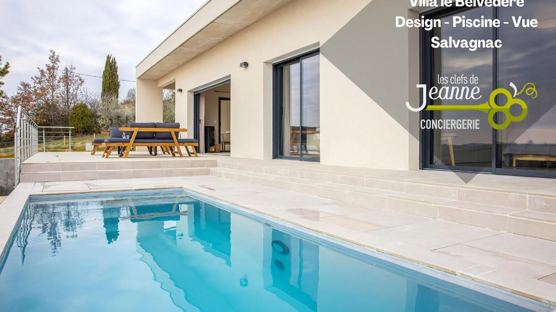 Villa Le Belvedere-Design-Piscine-Vue-Gaillac Salvagnac